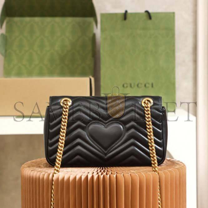 GUCCI MARMONT SMALL MATELASSE SHOULDER BAG 443497 (26*14*7cm) GUCCI MARMONT SMALL MATELASSE SHOULDER BAG 443497 (26*14*7cm)